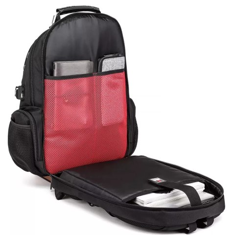 Bange Plecak wodoodporny Bange torba na laptopa 15" miejski podróżny 48x35x23 cm do pracy szkoły samolotu męski damski USB Czarny Bange Plecak wodoodporny Bange torba na laptopa 15" miejski podróżny 48x35x23 cm do pracy szkoły samolotu męski damski USB Czarny
