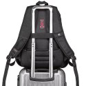 Bange Plecak wodoodporny Bange torba na laptopa 15" miejski podróżny 48x35x23 cm do pracy szkoły samolotu męski damski USB Czarny