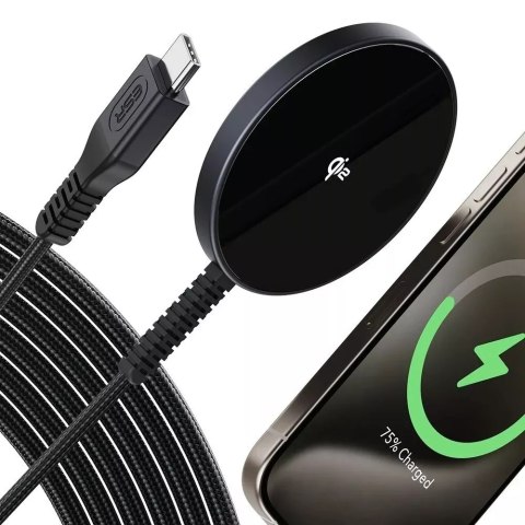 ESR Ładowarka indukcyjna Esr Halolock Qi2 Mini Magnetic Magsafe Wireless Charger 15W Czarny ESR Ładowarka indukcyjna Esr Halolock Qi2 Mini Magnetic Magsafe Wireless Charger 15W Czarny