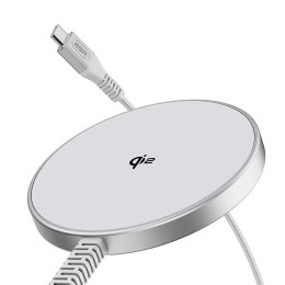 ESR Ładowarka indukcyjna Esr Halolock Qi2 Mini Magnetic Magsafe Wireless Charger 15W Srebrny