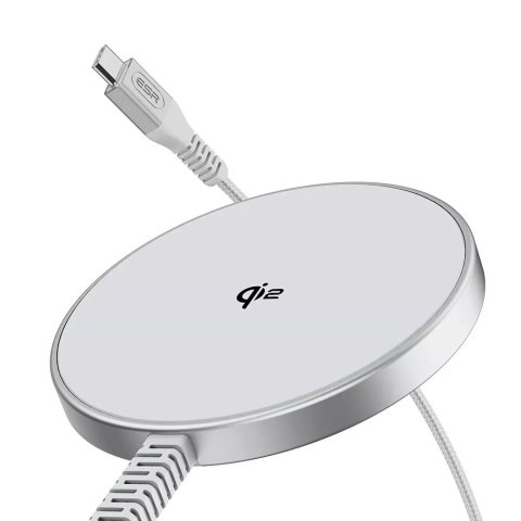 ESR Ładowarka indukcyjna Esr Halolock Qi2 Mini Magnetic Magsafe Wireless Charger 15W Srebrny ESR Ładowarka indukcyjna Esr Halolock Qi2 Mini Magnetic Magsafe Wireless Charger 15W Srebrny