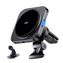 ESR Uchwyt samochodowy z ładowarką ESR Halolock Magnetic Magsafe Vent Car Mount Wireless Charger Qi2 15W Black