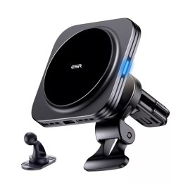 ESR Uchwyt samochodowy z ładowarką ESR Halolock Magnetic Magsafe Vent Car Mount Wireless Charger Qi2 15W Black