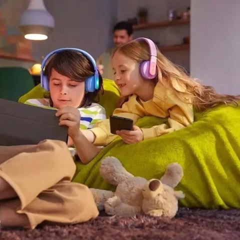 Philips Słuchawki nauszne bezprzewodowe Bluetooth dla dzieci Philips niebieskie Tak4206bl/00 Philips Słuchawki nauszne bezprzewodowe Bluetooth dla dzieci Philips niebieskie Tak4206bl/00