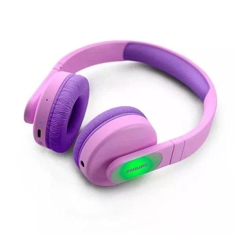 Philips Słuchawki nauszne bezprzewodowe Bluetooth dla dzieci Philips różowe Tak4206pk Philips Słuchawki nauszne bezprzewodowe Bluetooth dla dzieci Philips różowe Tak4206pk