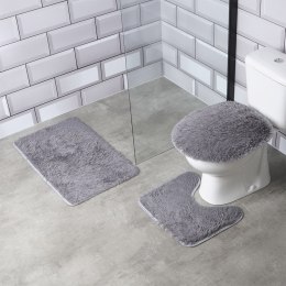 VILDE ZESTAW DYWANIKÓW ŁAZIENKOWYCH SZARY 569702