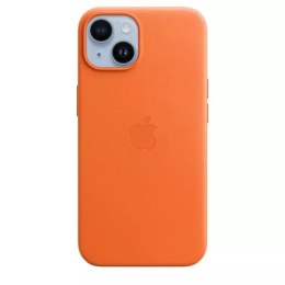 Apple Etui Apple Leather Case do iPhone 14 plecki ochronne na telefon Orange