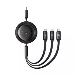 Baseus Kabel Baseus Free2Draw CB000084 zwijany USB-C - Lightning / USB-C / micro USB 100W 1.1m - czarny