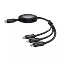 Baseus Kabel Baseus Free2Draw CB000084 zwijany USB-C - Lightning / USB-C / micro USB 100W 1.1m - czarny