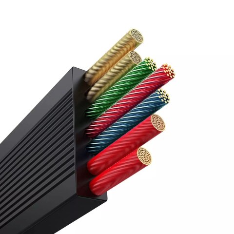 Baseus Kabel Baseus Free2Draw CB000084 zwijany USB-C - Lightning / USB-C / micro USB 100W 1.1m - czarny Baseus Kabel Baseus Free2Draw CB000084 zwijany USB-C - Lightning / USB-C / micro USB 100W 1.1m - czarny