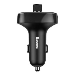 Baseus Transmiter FM Baseus Bluetooth 4.2 mp3 + ładowarka samochodowa 2x USB 3.4A zestaw głośnomówiący MicroSD