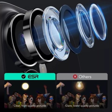 ESR OSŁONA NA APARAT ESR ARMORITE CAMERA PROTECTOR IPHONE 16 / 16 PLUS BLACK ESR OSŁONA NA APARAT ESR ARMORITE CAMERA PROTECTOR IPHONE 16 / 16 PLUS BLACK