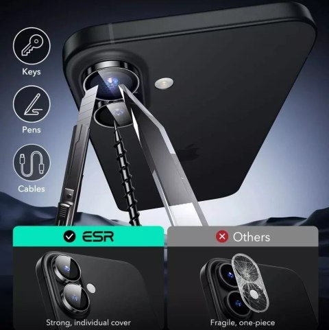 ESR OSŁONA NA APARAT ESR ARMORITE CAMERA PROTECTOR IPHONE 16 / 16 PLUS BLACK ESR OSŁONA NA APARAT ESR ARMORITE CAMERA PROTECTOR IPHONE 16 / 16 PLUS BLACK