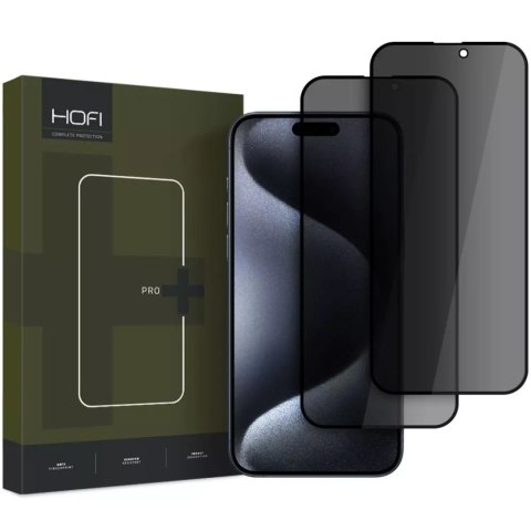 Hofi Szkło prywatyzujące Hofi Anti Spy Glass Pro+ 2-Pack do iPhone 16 Pro Max Privacy Hofi Szkło prywatyzujące Hofi Anti Spy Glass Pro+ 2-Pack do iPhone 16 Pro Max Privacy