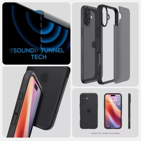 ProducentTymczasowy Etui Spigen Ultra Hybrid do Apple iPhone 16 Frost Black ProducentTymczasowy Etui Spigen Ultra Hybrid do Apple iPhone 16 Frost Black