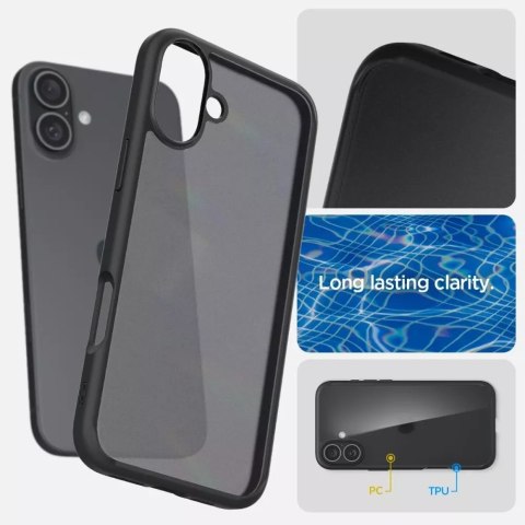 ProducentTymczasowy Etui Spigen Ultra Hybrid do Apple iPhone 16 Frost Black ProducentTymczasowy Etui Spigen Ultra Hybrid do Apple iPhone 16 Frost Black