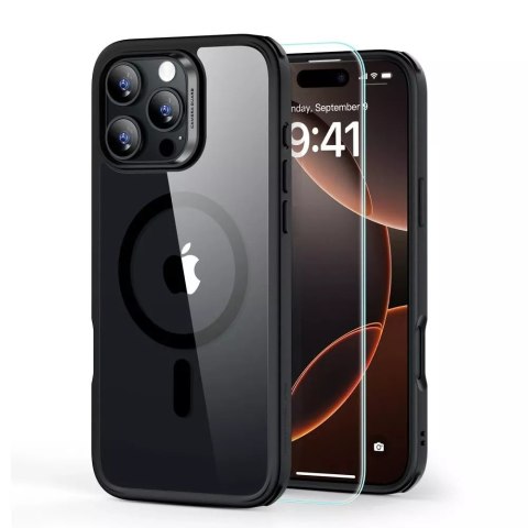 ESR Etui obudowa ESR Classic Hybrid Halolock Magsafe & Tempered Glass do iPhone 16 Pro Max Clear/Black ESR Etui obudowa ESR Classic Hybrid Halolock Magsafe & Tempered Glass do iPhone 16 Pro Max Clear/Black