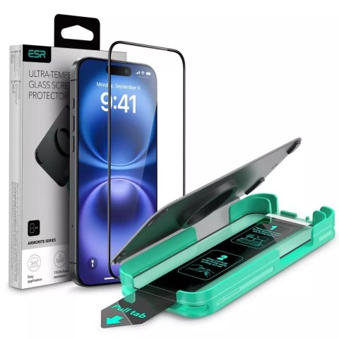 ESR Szkło Hartowane ESR Armorite do iPhone 16 Plus Black ESR Szkło Hartowane ESR Armorite do iPhone 16 Plus Black