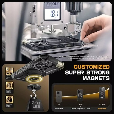 SUPCASE Etui Supcase UB Grip Mag Magsafe do iPhone 16 Black SUPCASE Etui Supcase UB Grip Mag Magsafe do iPhone 16 Black