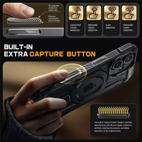 SUPCASE Etui Supcase UB Grip Mag Magsafe do iPhone 16 Black SUPCASE Etui Supcase UB Grip Mag Magsafe do iPhone 16 Black