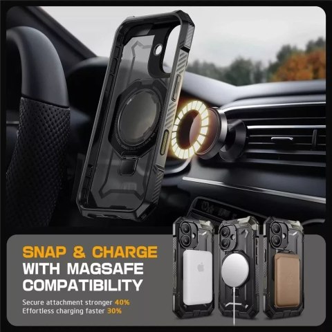 SUPCASE Etui Supcase UB Grip Mag Magsafe do iPhone 16 Black SUPCASE Etui Supcase UB Grip Mag Magsafe do iPhone 16 Black