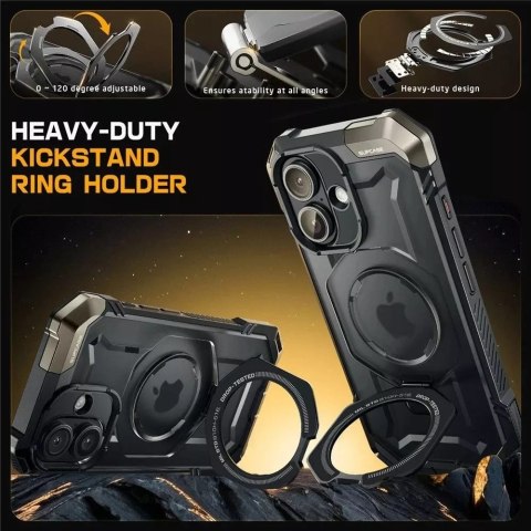 SUPCASE Etui Supcase UB Grip Mag Magsafe do iPhone 16 Black SUPCASE Etui Supcase UB Grip Mag Magsafe do iPhone 16 Black