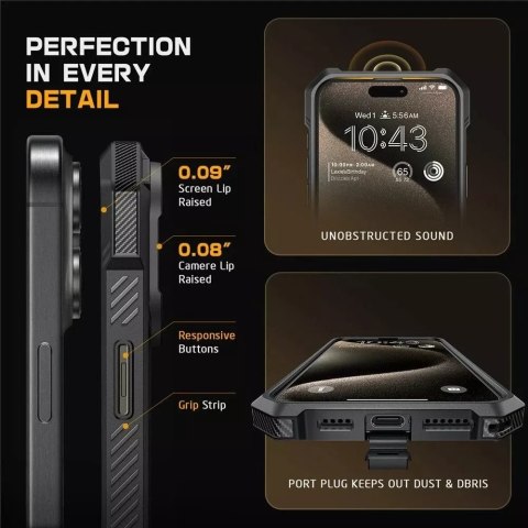 SUPCASE Etui Supcase UB Grip Mag Magsafe do iPhone 16 Pro Black SUPCASE Etui Supcase UB Grip Mag Magsafe do iPhone 16 Pro Black