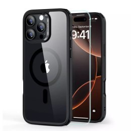 ESR Etui obudowa ESR Classic Hybrid Halolock Magsafe & Tempered Glass do iPhone 16 Clear/Black