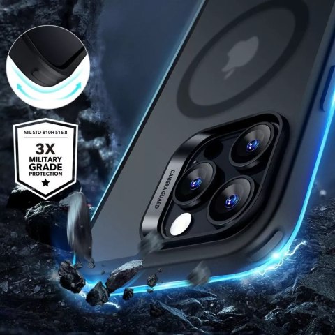 ESR Etui obudowa ESR Classic Hybrid Halolock Magsafe & Tempered Glass do iPhone 16 Pro Max Frosted Black ESR Etui obudowa ESR Classic Hybrid Halolock Magsafe & Tempered Glass do iPhone 16 Pro Max Frosted Black
