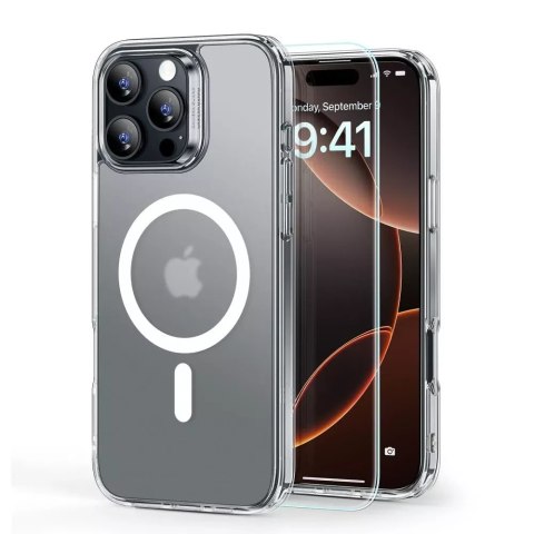 ESR Etui obudowa ESR Classic Hybrid Halolock Magsafe & Tempered Glass do iPhone 16 Pro Max Frosted Clear ESR Etui obudowa ESR Classic Hybrid Halolock Magsafe & Tempered Glass do iPhone 16 Pro Max Frosted Clear