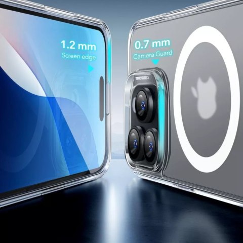 ESR Etui obudowa ESR Classic Hybrid Halolock Magsafe & Tempered Glass do iPhone 16 Pro Max Frosted Clear ESR Etui obudowa ESR Classic Hybrid Halolock Magsafe & Tempered Glass do iPhone 16 Pro Max Frosted Clear