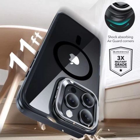 ESR Etui obudowa ESR Classic Hybrid Kickstand Halolock Magsafe & Tempered Glass do iPhone 16 Pro Clear/Black ESR Etui obudowa ESR Classic Hybrid Kickstand Halolock Magsafe & Tempered Glass do iPhone 16 Pro Clear/Black