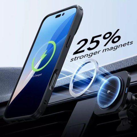 ESR Etui obudowa ESR Classic Hybrid Kickstand Halolock Magsafe & Tempered Glass do iPhone 16 Pro Clear/Black ESR Etui obudowa ESR Classic Hybrid Kickstand Halolock Magsafe & Tempered Glass do iPhone 16 Pro Clear/Black