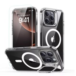 ESR Etui obudowa ESR Classic Hybrid Kickstand Halolock Magsafe & Tempered Glass do iPhone 16 Pro Max Clear