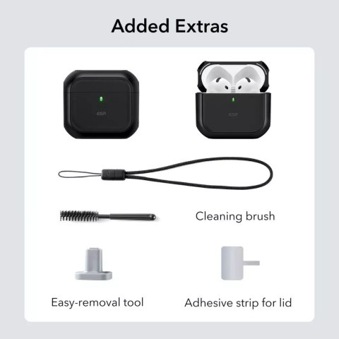 ESR Etui ochronne na słuchawki ESR Orbit Halolock MagSafe Apple AirPods 4 Black ESR Etui ochronne na słuchawki ESR Orbit Halolock MagSafe Apple AirPods 4 Black