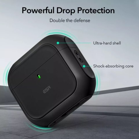 ESR Etui ochronne na słuchawki ESR Orbit Halolock MagSafe Apple AirPods 4 Black ESR Etui ochronne na słuchawki ESR Orbit Halolock MagSafe Apple AirPods 4 Black