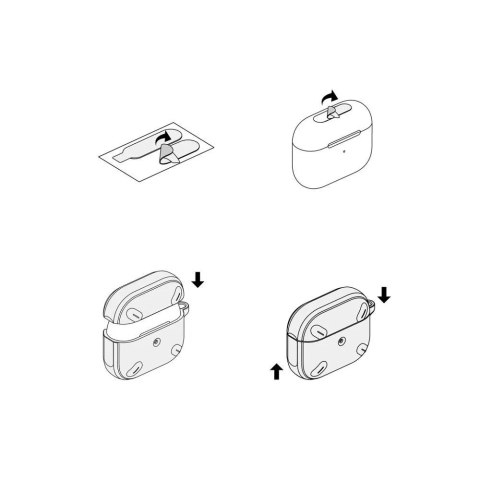 Ringke Etui ochronne na słuchawki Ringke Onyx Apple do Apple AirPods Pro 1 / 2 Warm Grey Ringke Etui ochronne na słuchawki Ringke Onyx Apple do Apple AirPods Pro 1 / 2 Warm Grey