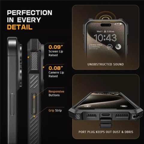 SUPCASE Etui Supcase UB Grip Mag Magsafe do iPhone 16 Pro Max Black SUPCASE Etui Supcase UB Grip Mag Magsafe do iPhone 16 Pro Max Black