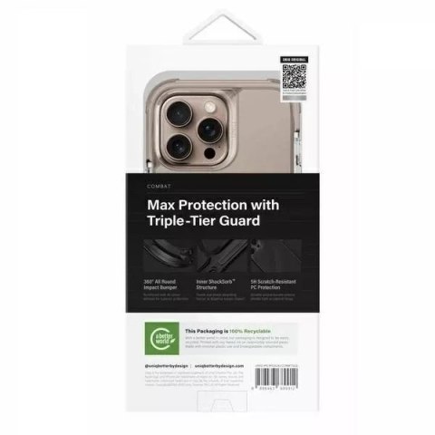 UNIQ Etui UNIQ Combat do iPhone 16 Pro Max 6.9" Magclick Charging Złoty/Taupe Gold UNIQ Etui UNIQ Combat do iPhone 16 Pro Max 6.9" Magclick Charging Złoty/Taupe Gold