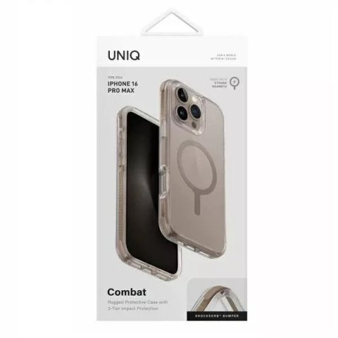 UNIQ Etui UNIQ Combat do iPhone 16 Pro Max 6.9" Magclick Charging Złoty/Taupe Gold UNIQ Etui UNIQ Combat do iPhone 16 Pro Max 6.9" Magclick Charging Złoty/Taupe Gold