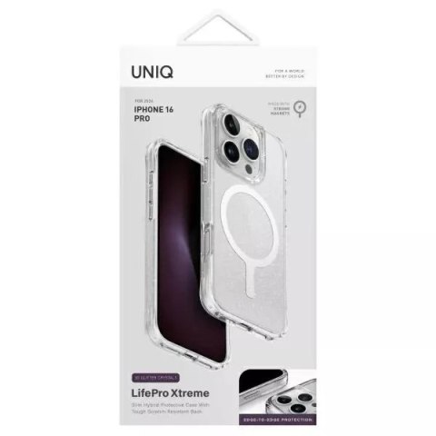 UNIQ Etui UNIQ LifePro Xtreme do iPhone 16 Pro 6.3" Magclick Charging Przezroczysty/Tinsel Lucent UNIQ Etui UNIQ LifePro Xtreme do iPhone 16 Pro 6.3" Magclick Charging Przezroczysty/Tinsel Lucent