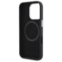 Mercedes Etui Mercedes do iPhone 16 Pro Max 6.9" Czarne HardCase Silicone Vertical Tonal Stripes MagSafe