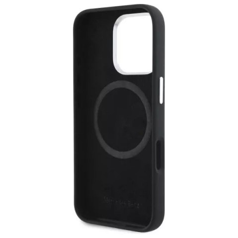 Mercedes Etui Mercedes do iPhone 16 Pro Max 6.9" Czarne HardCase Silicone Vertical Tonal Stripes MagSafe Mercedes Etui Mercedes do iPhone 16 Pro Max 6.9" Czarne HardCase Silicone Vertical Tonal Stripes MagSafe