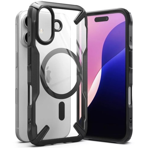 Ringke Etui Ringke Fusion x Magnetic Magsafedo iPhone 16 Black Ringke Etui Ringke Fusion x Magnetic Magsafedo iPhone 16 Black