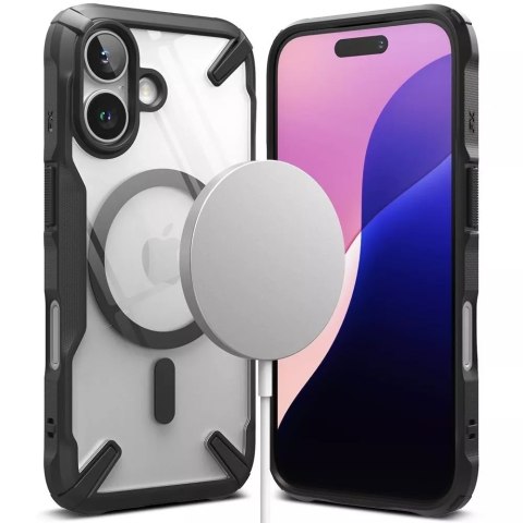 Ringke Etui Ringke Fusion x Magnetic Magsafedo iPhone 16 Black Ringke Etui Ringke Fusion x Magnetic Magsafedo iPhone 16 Black