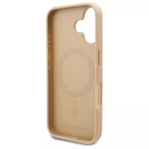Karl Lagerfeld Etui Karl Lagerfeld do iPhone 16 6.1" Beżowy Hardcase Hot Stamp Magsafe Karl Lagerfeld Etui Karl Lagerfeld do iPhone 16 6.1" Beżowy Hardcase Hot Stamp Magsafe