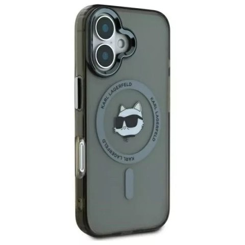 Karl Lagerfeld Etui Karl Lagerfeld do iPhone 16 6.1" Czarny Hardcase IML Metal Choupette Head MagSafe Karl Lagerfeld Etui Karl Lagerfeld do iPhone 16 6.1" Czarny Hardcase IML Metal Choupette Head MagSafe