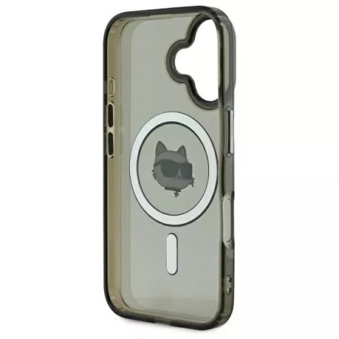 Karl Lagerfeld Etui Karl Lagerfeld do iPhone 16 6.1" Czarny Hardcase IML Metal Choupette Head MagSafe Karl Lagerfeld Etui Karl Lagerfeld do iPhone 16 6.1" Czarny Hardcase IML Metal Choupette Head MagSafe