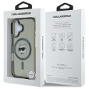 Karl Lagerfeld Etui Karl Lagerfeld do iPhone 16 6.1" Czarny Hardcase IML Metal Choupette Head MagSafe