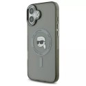 Karl Lagerfeld Etui Karl Lagerfeld do iPhone 16 6.1" Czarny MagSafe Hardcase IML Metal Karl Head